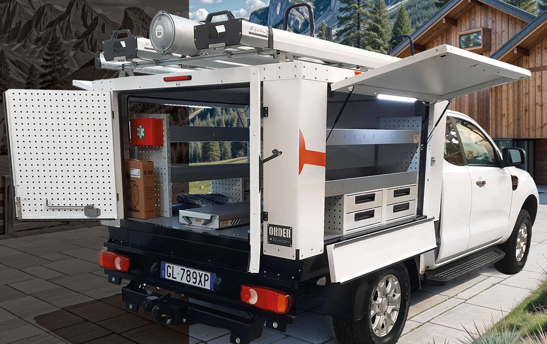 Pick-up mit Ausbaukabine